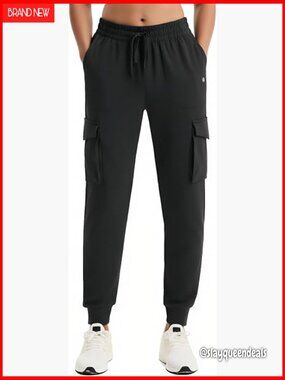 Fleece Lined Cargo Joggers Water Resistant Winter Hiking Pants